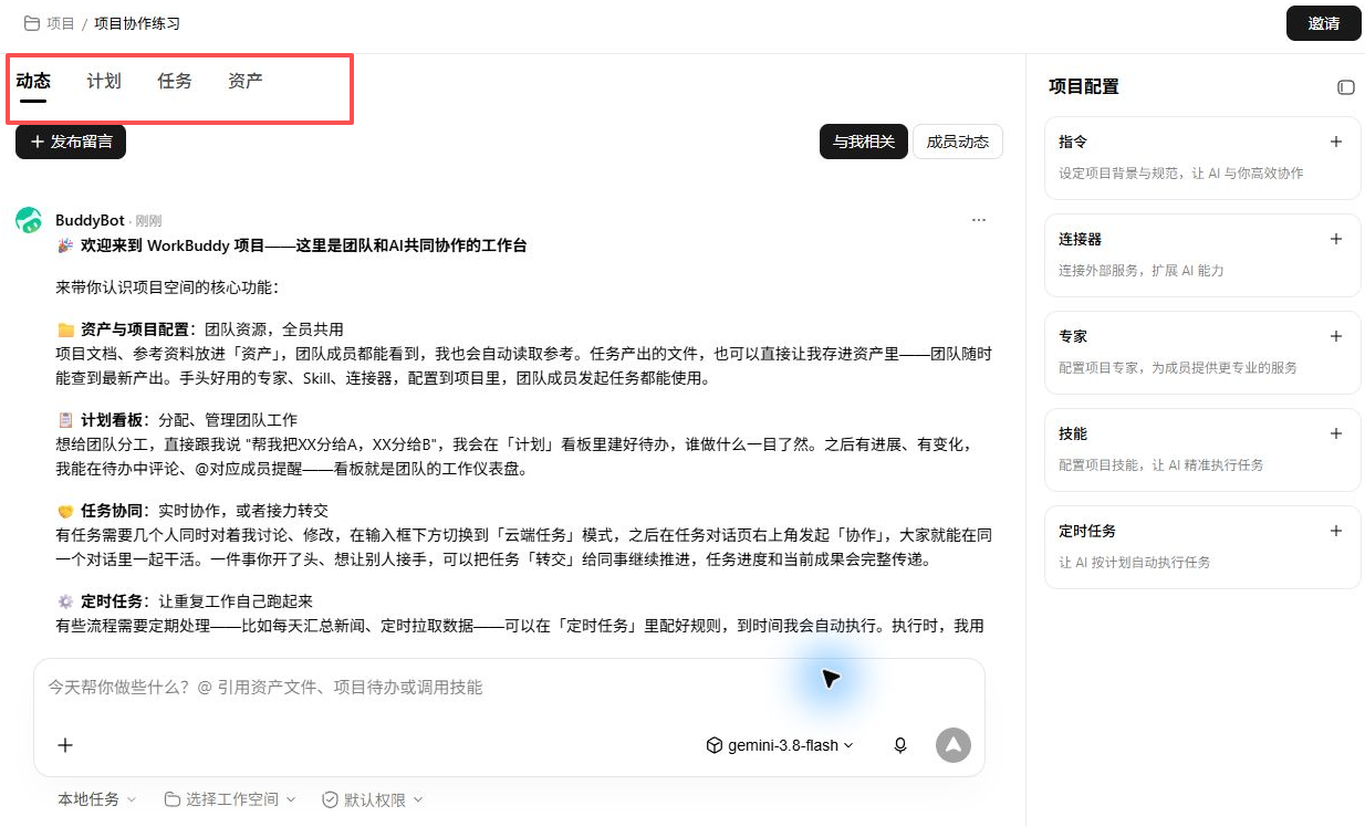 项目详情页面